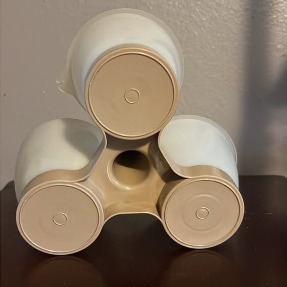 Vintage Tupperware Condiment server with 3 cups and Caddy - Picture 4 of 4